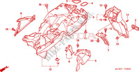 PARAFANGO POSTERIORE per Honda VFR 800 VTEC 2008