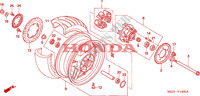 RUOTA POSTERIORE per Honda CB 1300 ABS FAIRING 2005