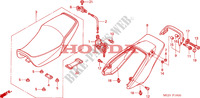 SEDILE/RIPARO POSTERIORE per Honda CB 1300 BI COULEUR 2005