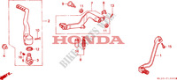 PEDALE CAMBIO/PEDALE FRENO/BRACCIO AVVIATORE A TIRO per Honda CR 500 R 1991