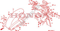 PARAFANGO POSTERIORE (CBR1000FH/FJ/FM) per Honda CBR 1000 F 1987