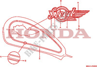 MARCHIO(6) (NV600C) per Honda STEED 600 VLX 1993