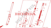 FORCELLA ANTERIORE(CB750F2) per Honda SEVEN FIFTY 750 34HP 1994