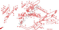 SMORZATORE SCARICO per Honda VF 750 MAGNA 2000