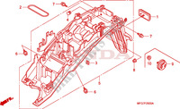 PARAFANGO POSTERIORE per Honda CB 600 F HORNET ABS 34HP BLANCHE 2009