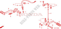 PEDALE per Honda CB 600 F HORNET STRIPES 2009