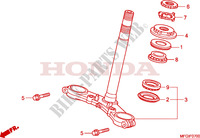 GAMBA STERZO per Honda CB 600 F HORNET ABS 2010