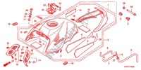 SERBATOIO COMBUSTIBILE per Honda CB 1000 R BLANCHE 2012