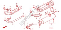 SMORZATORE SCARICO(2) per Honda FOURTRAX 420 RANCHER 4X4 AT 2012