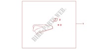 SELLA *PRD/PBK* per Honda CB 1000 R ABS BLANCHE 2012
