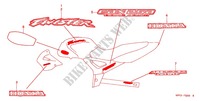 EMBLEMA/STRISCIA (CBX2501,C3,3) per Honda CBX 250 TWISTER 2001
