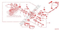 CALIBRO FRENO POSTERIORE per Honda NC 750 S ABS 2014