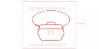 BORSA INTERNA TOP BOX 35LT per Honda CBF 125 2011