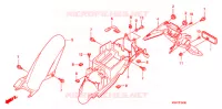 PARAFANGO POSTERIORE per Honda CBF 125 2011