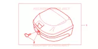 TOP CASE 26L. per Honda CBF 125 2011