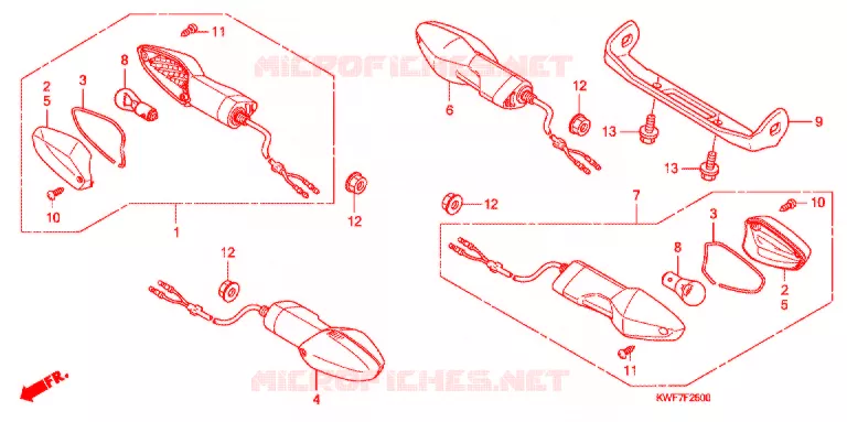 FRECCIA LAMPEGGIATORE Honda MOTO 125 CBF 2012  CBF125MB