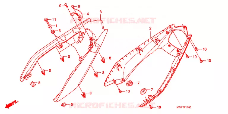 SEDILE/RIPARO POSTERIORE Honda MOTO 125 CBF 2012  CBF125MB