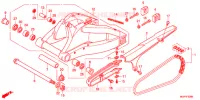 BRACCIO OSCILLANTE/CASSA CATENA per Honda CB 1100 C DCT ABS RED 2018