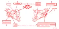 ETICHETTA CAUZIONE(1) per Honda CB 1100 C DCT ABS RED 2018