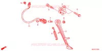POSTEGGIO LATERALE per Honda CB 1100 C DCT ABS RED 2018