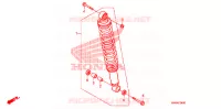 CUSCINO POSTERIORE(2) per Honda TRX SPORTRAX 250 X 2018