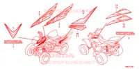 EMBLEMA/STRISCIA (TRX250X'16/'17/'18) per Honda TRX SPORTRAX 250 X 2018