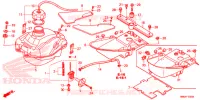 SERBATOIO COMBUSTIBILE per Honda TRX SPORTRAX 250 X 2018