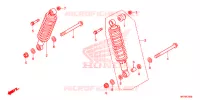 CUSCINO POSTERIORE(2) per Honda FOURTRAX 420 RANCHER 4X4 AT DCT IRS EPS CAMO 2018