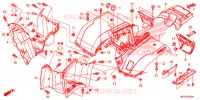 PARAFANGO POSTERIORE per Honda FOURTRAX 420 RANCHER 4X4 AT DCT IRS EPS CAMO 2018