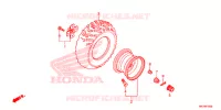 RUOTA POSTERIORE per Honda FOURTRAX 420 RANCHER 4X4 AT DCT IRS EPS CAMO 2018