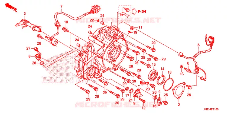 COPERTURA CASSA MANOVELLA Honda ATV 420 FOURTRAX 2018  TRX420FA6J