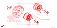 RUOTA POSTERIORE per Honda FOURTRAX 500 RUBICON DCT EPS 2018