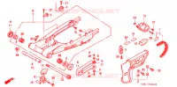 FORCA POSTERIORE/CASSA CATENA (3) per Honda XLR 250 BAJA 1990