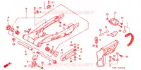FORCA POSTERIORE/CASSA CATENA (3) per Honda XLR 250 BAJA 1991