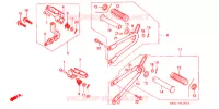 PEDANA (2) (RM/R3M/RN/R3N/RP/RR/R3R) per Honda XLR 250 BAJA 1991