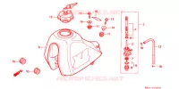 SERBATOIO CARBURANTE  (2) per Honda XLR 250 BAJA 1991