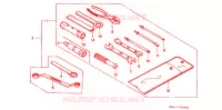 UTENSILI/SCATOLA BATTERIA per Honda XLR 250 BAJA 1991