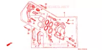 CALIBRO FRENO ANTERIORE (2) per Honda XLR 250 BAJA Whit speed warning light 1994