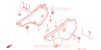 COPERTURA LATO/COPERTURA SERBATOIO per Honda XLR 250 BAJA Whit speed warning light 1994