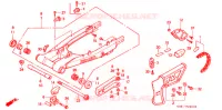 FORCA POSTERIORE/CASSA CATENA (3) per Honda XLR 250 BAJA Whit speed warning light 1994