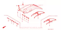 PARAFANGO POSTERIORE (2) per Honda XLR 250 BAJA Whit speed warning light 1994