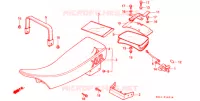 SELLA (2) per Honda XLR 250 BAJA Whit speed warning light 1994