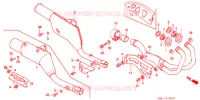 SMORZATORE SCARICO(2) per Honda XLR 250 BAJA Whit speed warning light 1994
