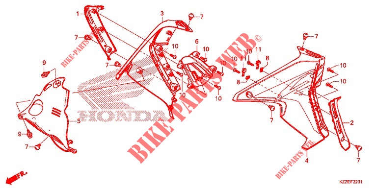 RIPARO RADIATORE (CRF250RL/RLA) per Honda CRF 250 RALLYE 2018