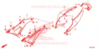 COPERTURA LATO/COPERTURA SERBATOIO per Honda CB 125 R ABS 2019