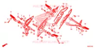 GRADINO/PEDALE per Honda CB 125 R ABS 2019