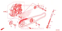 CATENA CAMMA/TENSIONE per Honda MSX 125 ABS 2018