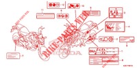 ETICHETTA CAUZIONE (ED,U,V,FO) per Honda MSX 125 ABS 2020