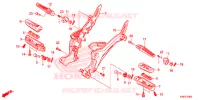 GRADINO/PEDALE per Honda MSX 125 ABS 2018