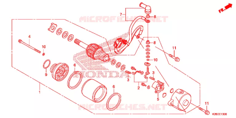 MOTORE AVVIATORE Honda MOTO 125 MSX 2018  MSX125AJ